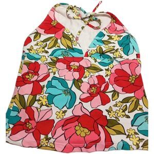 Swim Systems Tankini Swim Top Women’s Top Size Medium Boho Hippie Flowers